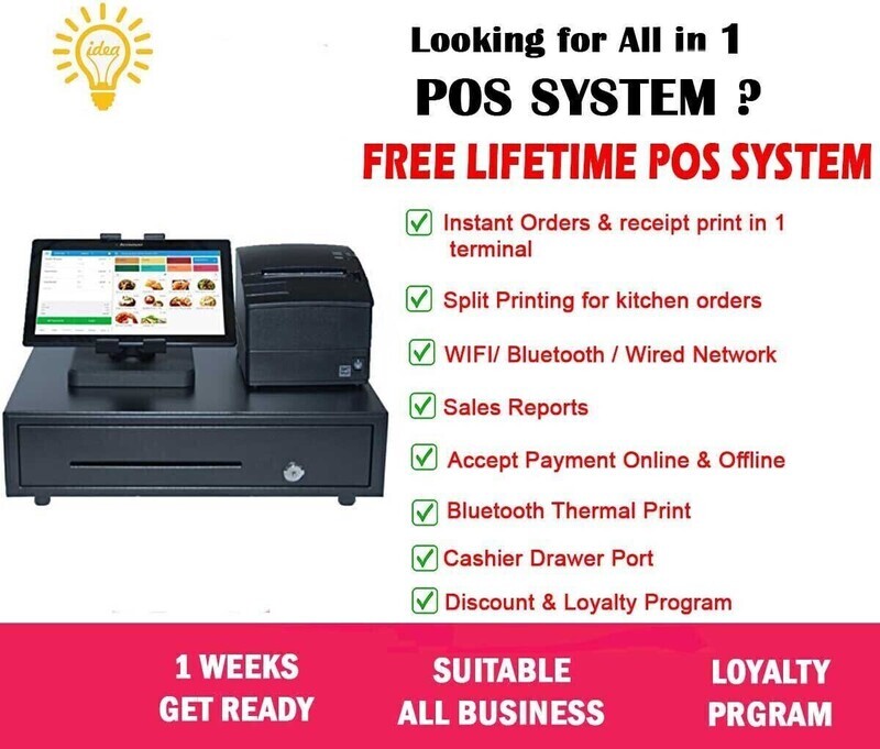 24-7 Tablet POS System Payment Terminal (No Monthly No Yearly Fee)