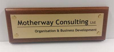 300 x 80mm Brass Nameplate