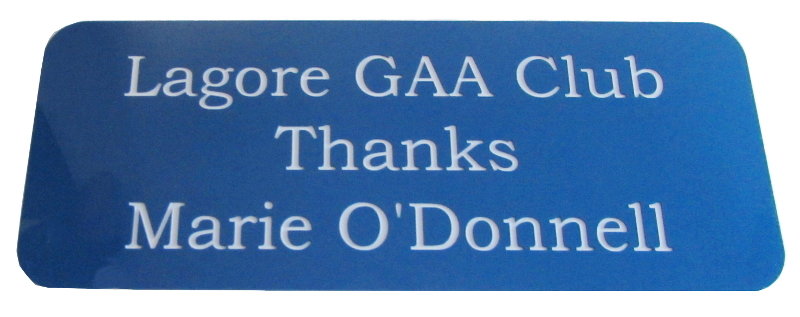 3mm engraved laminate 75 x 50mm labels ( From €2.66 each)