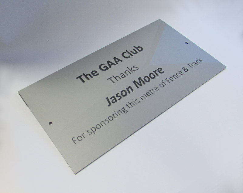 3mm engraved laminated 150 x 25mm labels ( From €4.58 each)