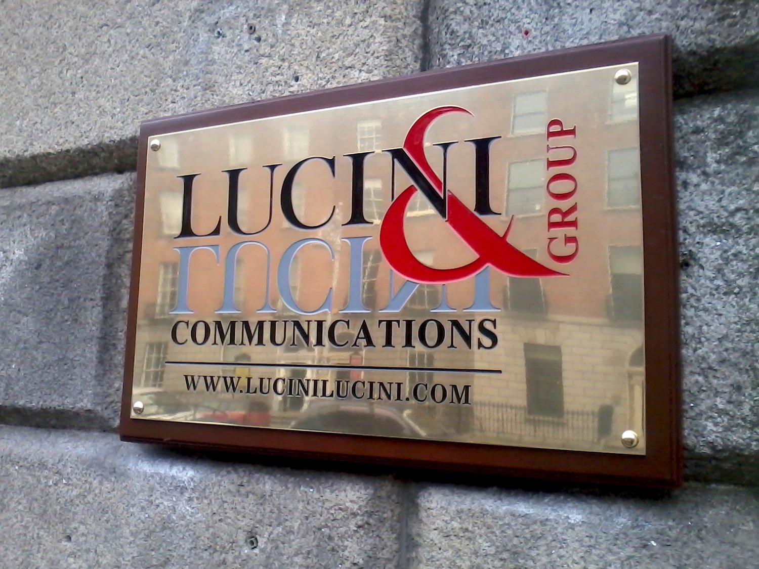 250 x 350mm Brass Nameplate