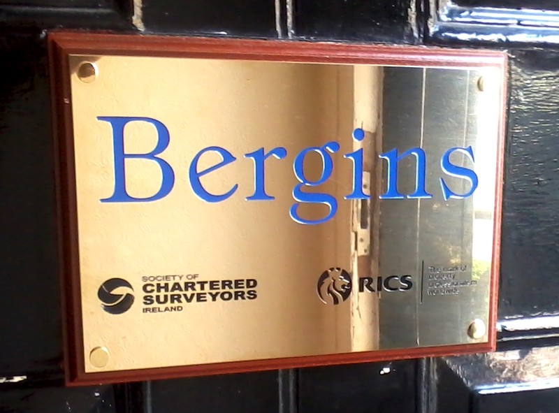 300 x 400mm Brass Nameplate