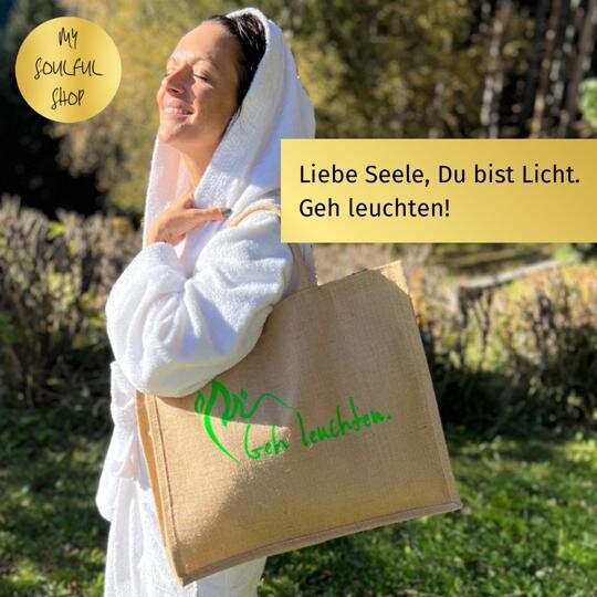 "ALLI" JUTE ALLROUNDER BAG GRÜN