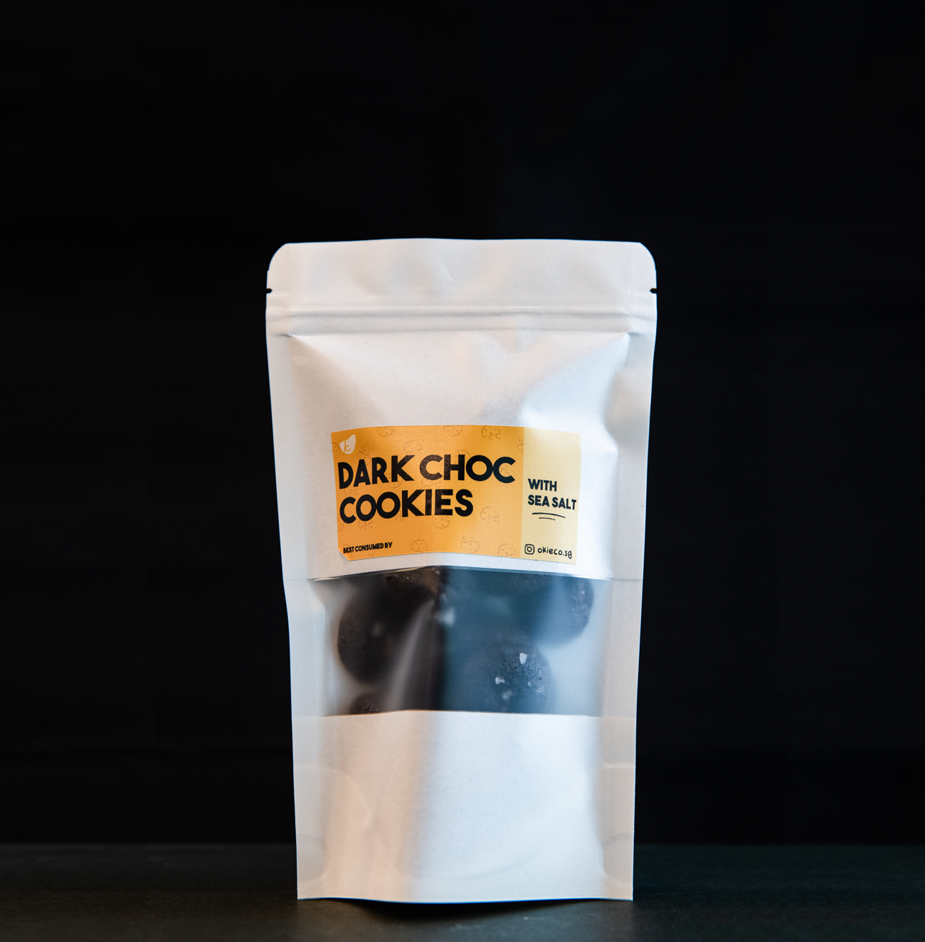 Bag of Dark Choc Seasalt Cookies (100g)
