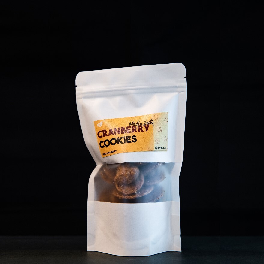 Bag of Zesty Cranberry Cookies (100g)