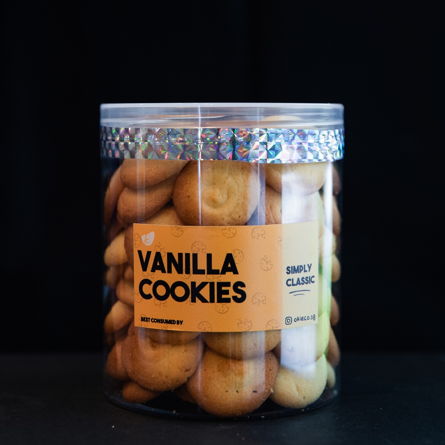 Bottle of Vanilla Cookies (300g)