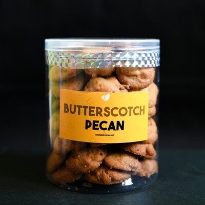 Bottle of Butterscotch Pecan Nut Cookies (300g)