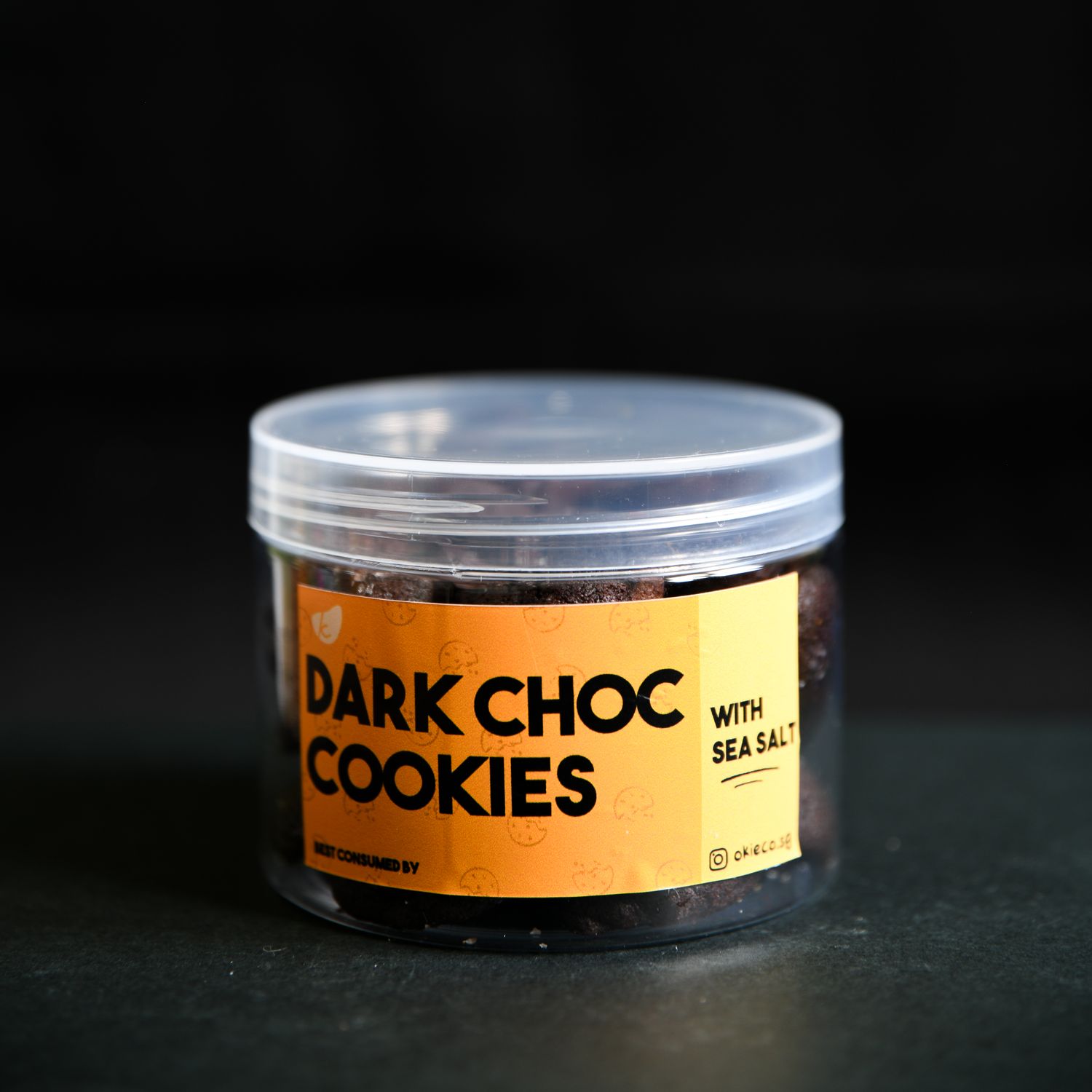 10 x Mini Dark Choc Seasalt Cookie Bottles (~100g)