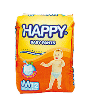 HAPPY BABY PANTS DIAPER M 12'