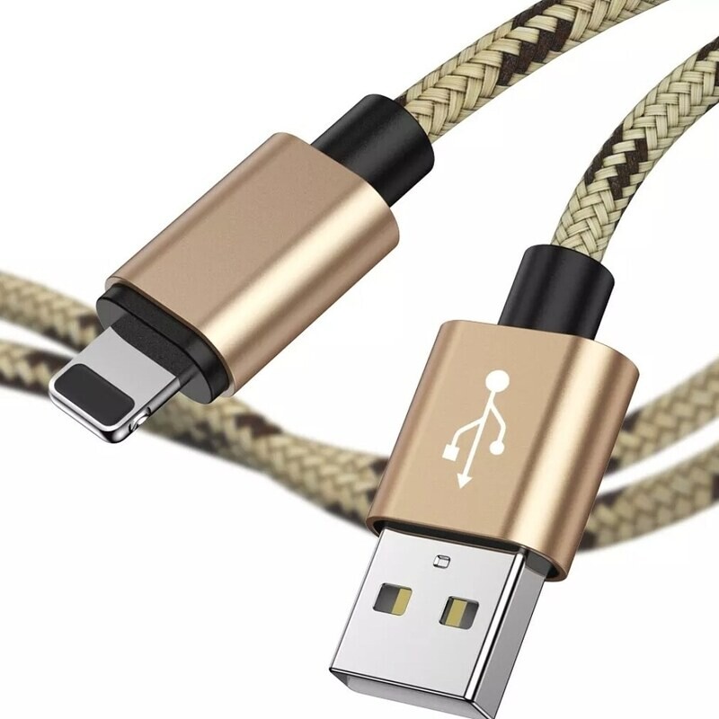 IPHONE CHARGING CABLE - 1M - GOLD
