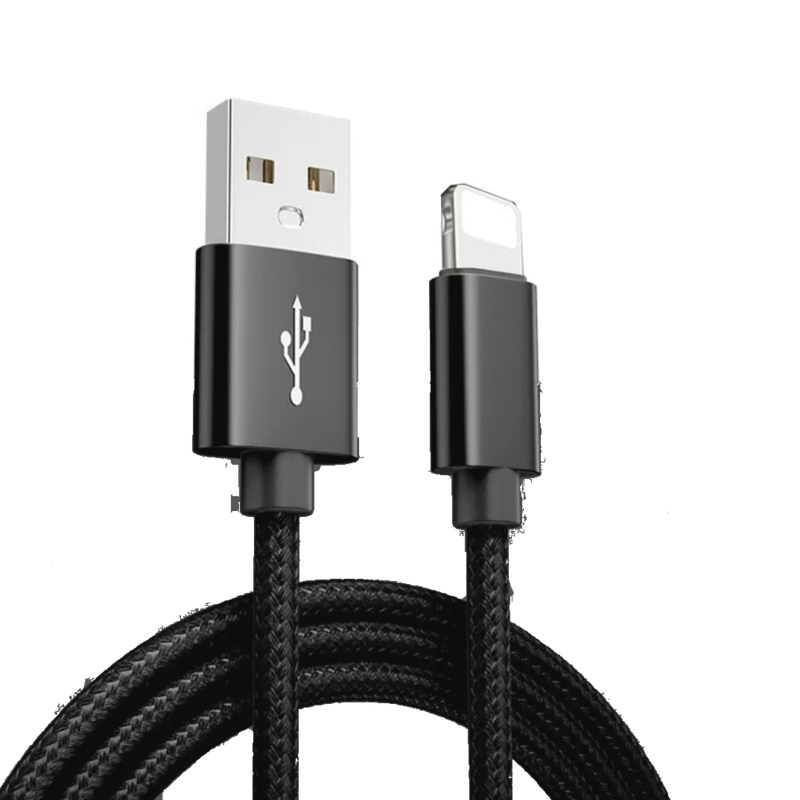 IPHONE CHARGING CABLE - 1M - BLACK