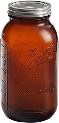 Ball Collection Elite 1/2 Gallon Wide Mouth Amber Canning Jars