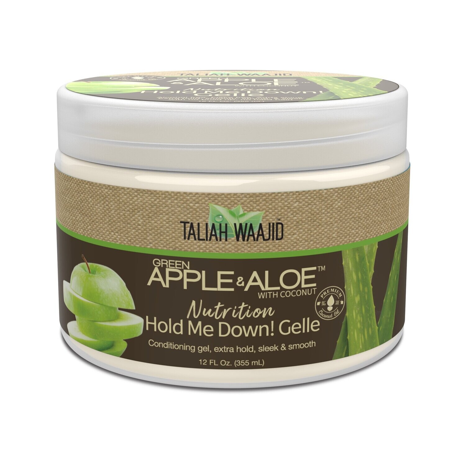 Taliah Waajid Green Apple &amp; Aloe Hold Me Down Gelle 12 oz. (Andy&#39;s)