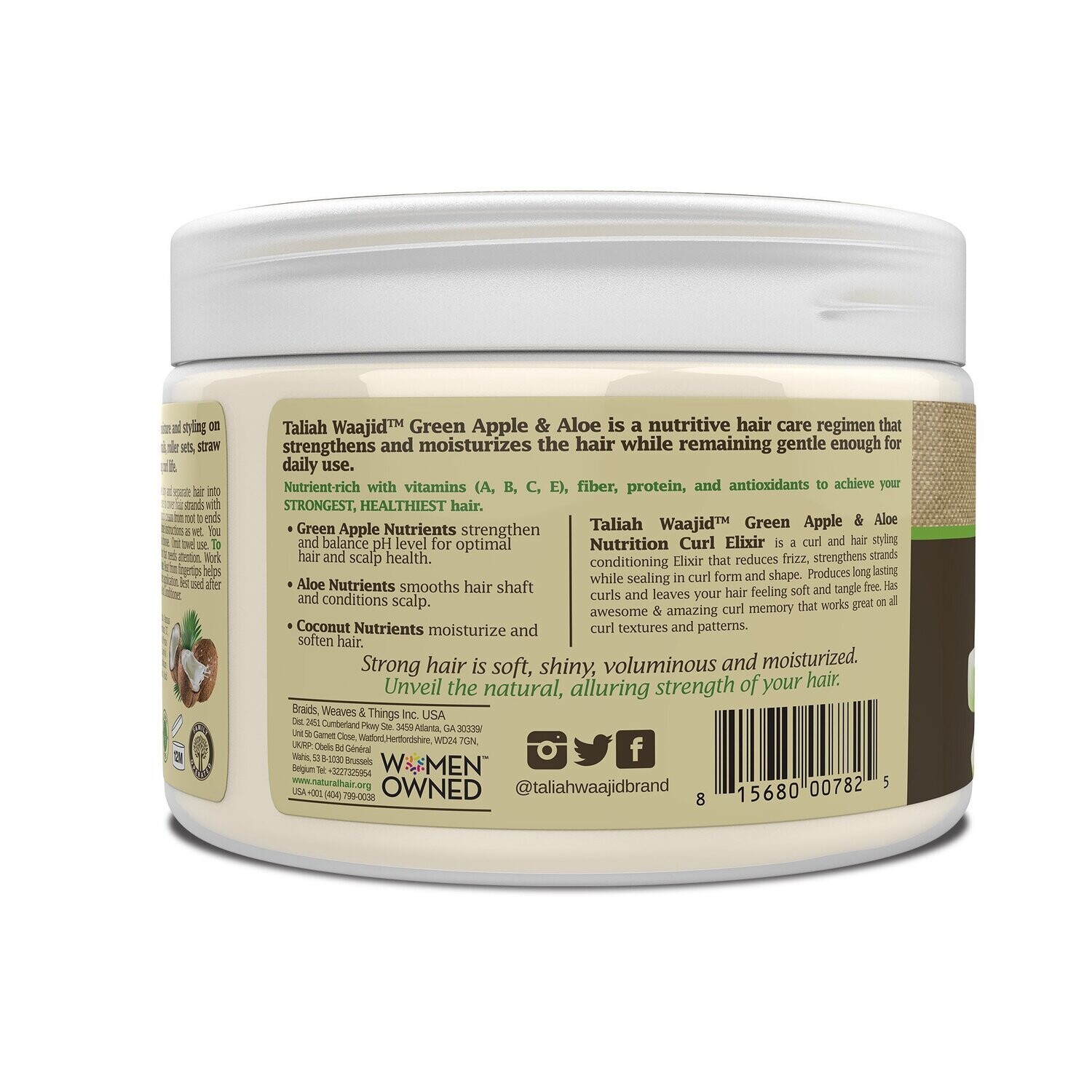 Taliah Waajid Green Apple &amp; Aloe Curl Elixir 12 oz.