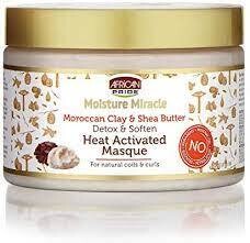 African Pride Moisture Miracle Heat Activated Masque 12 oz.