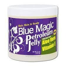 Blue Magic Petroleum Jelly aloe vera &amp; vitamin E (hair, skin, scalp) 12 oz (Andy&#39;s)