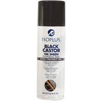 Isoplus Black Castor Oil Sheen Spray 9oz