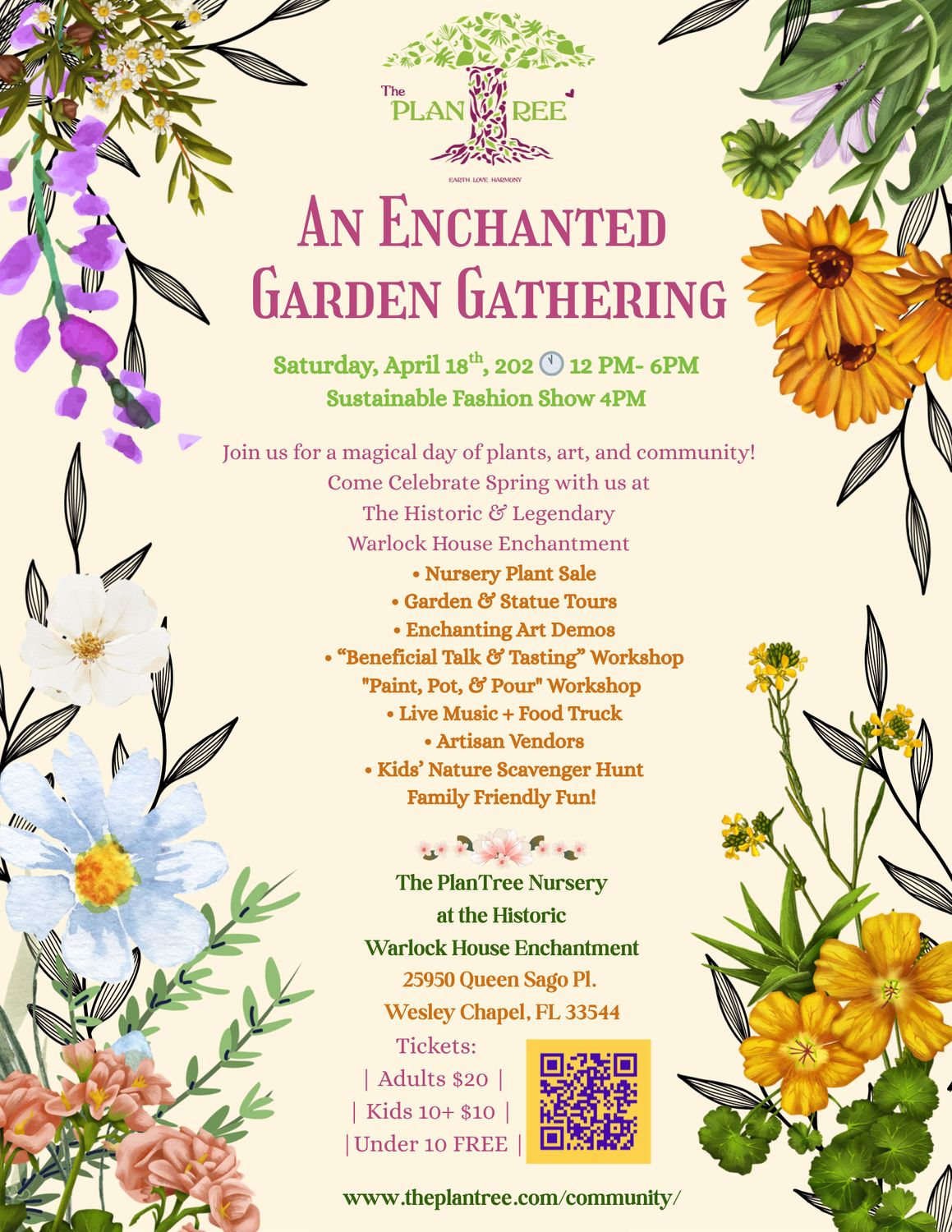 An Enchanted Garden Gathering Child 10+ Ticket