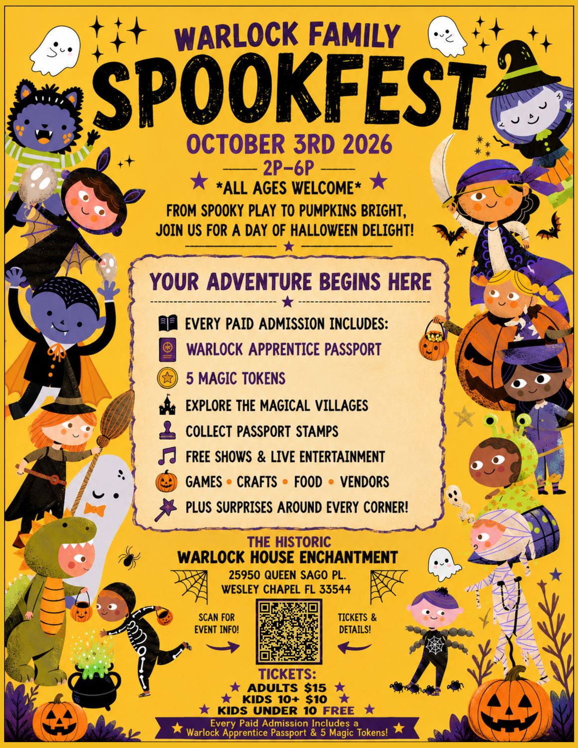 Warlock Family Presents: Spookfest 2026 Child 10+ Ticket
