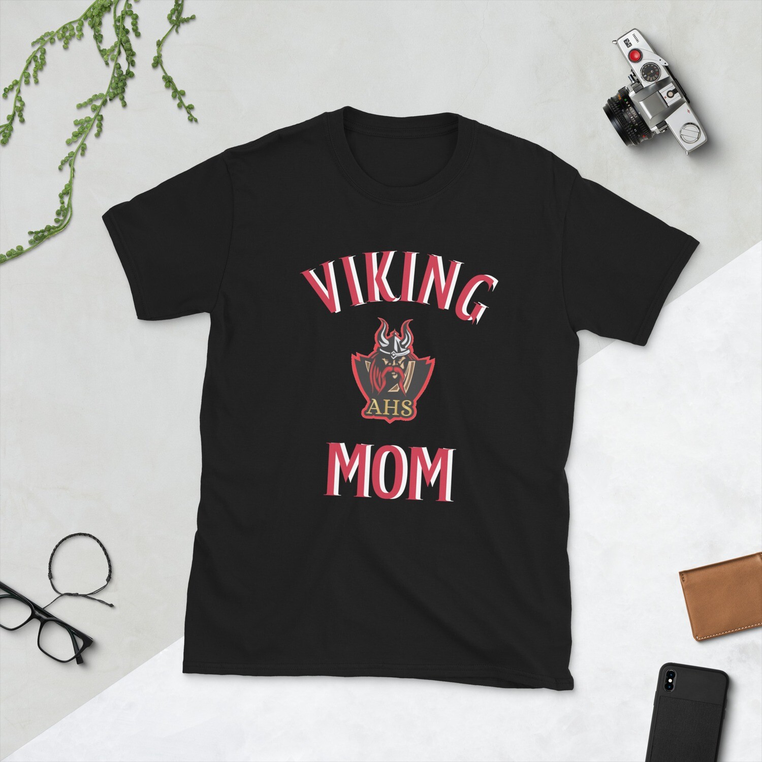 Women's Viking Mom T-Shirt - Black/Grey