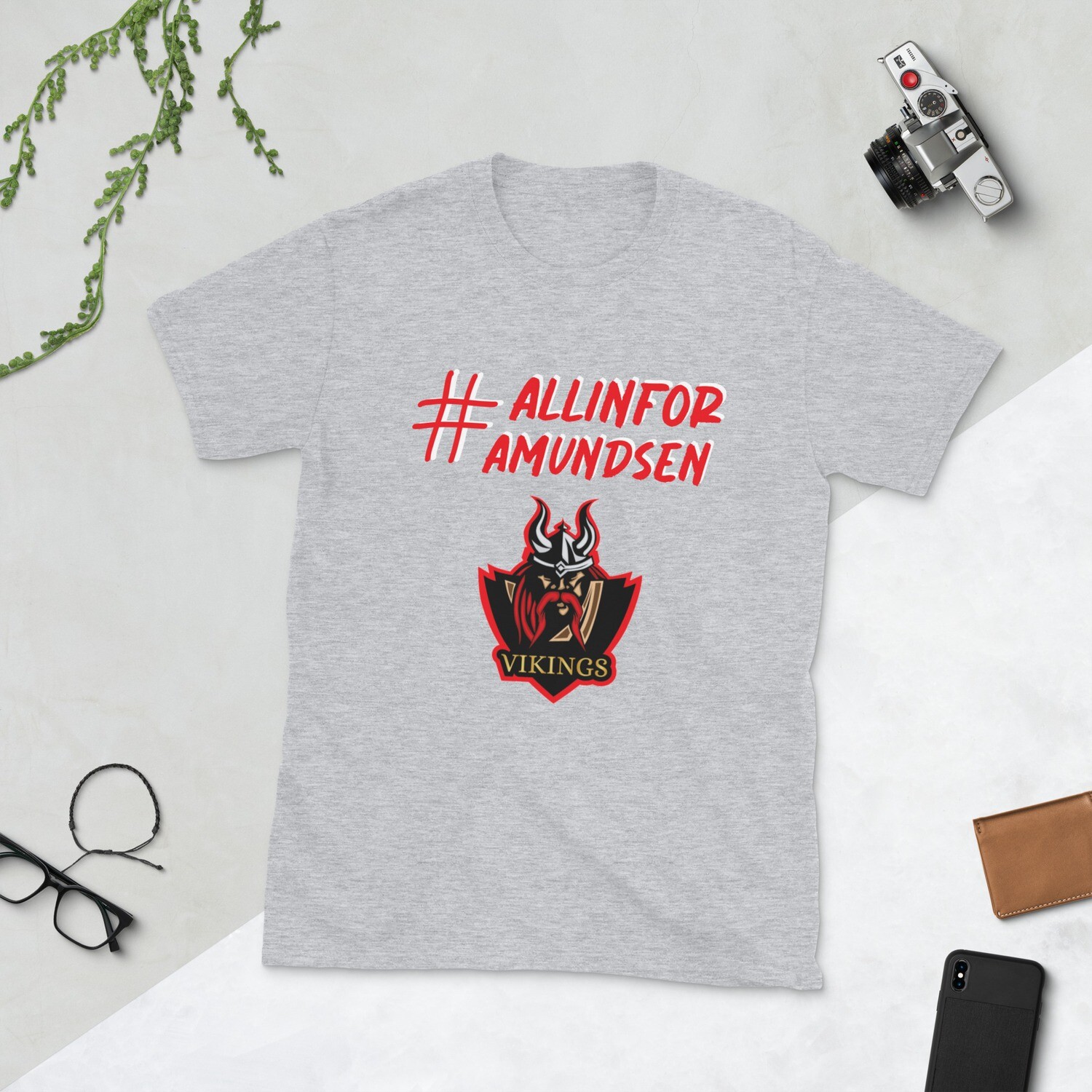 Women's #AllinforAmundsen T-Shirt - Black/Grey