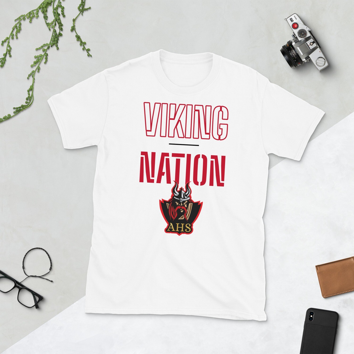 Women's Viking Nation T-Shirt - Grey/White