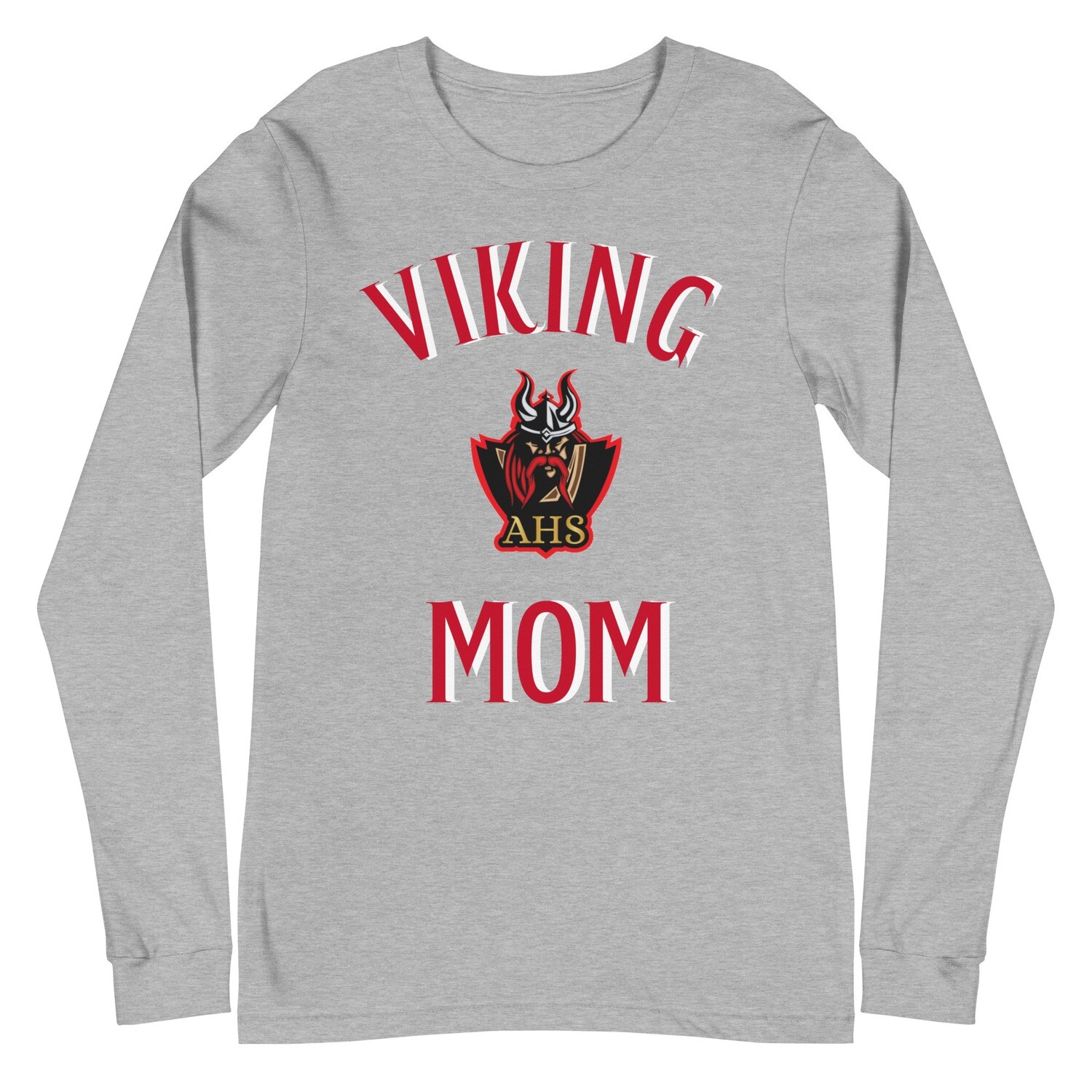 Women's Viking Mom Long Sleeve Tee - Black/Grey