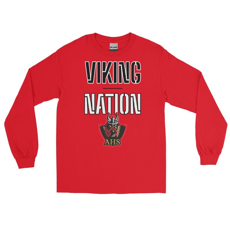 Men's Viking Nation Long Sleeve - Red