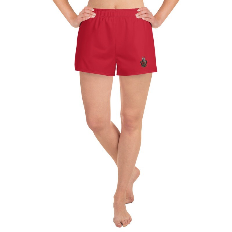 Women's Athletic Shorts - Red