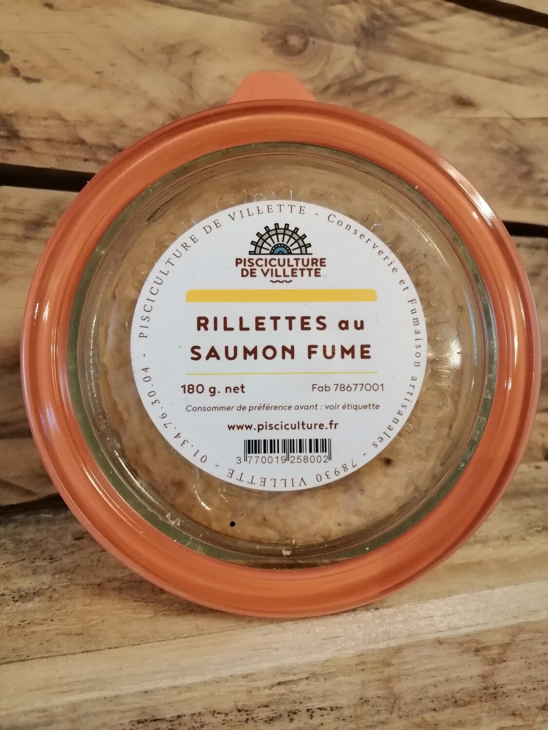 Rillettes au saumon fumée 180g