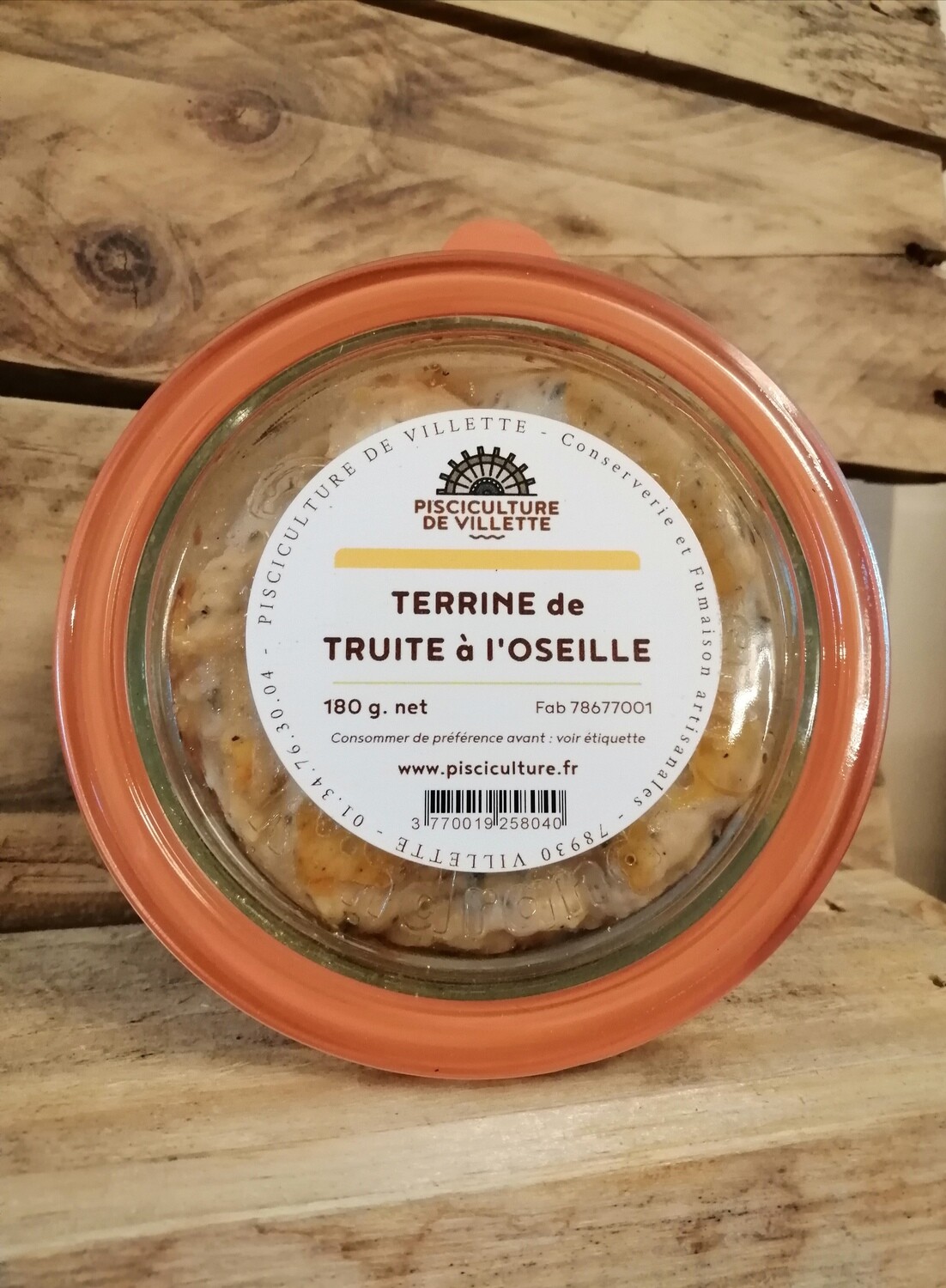 Terrine à la truite à l&#39;oseille 180g