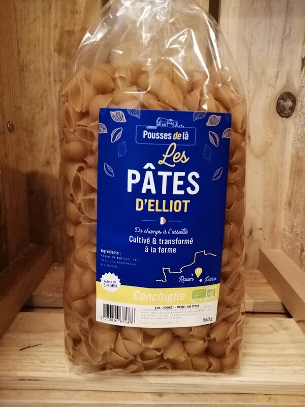 Pâtes nature CONCHIGLIE BIO 550g