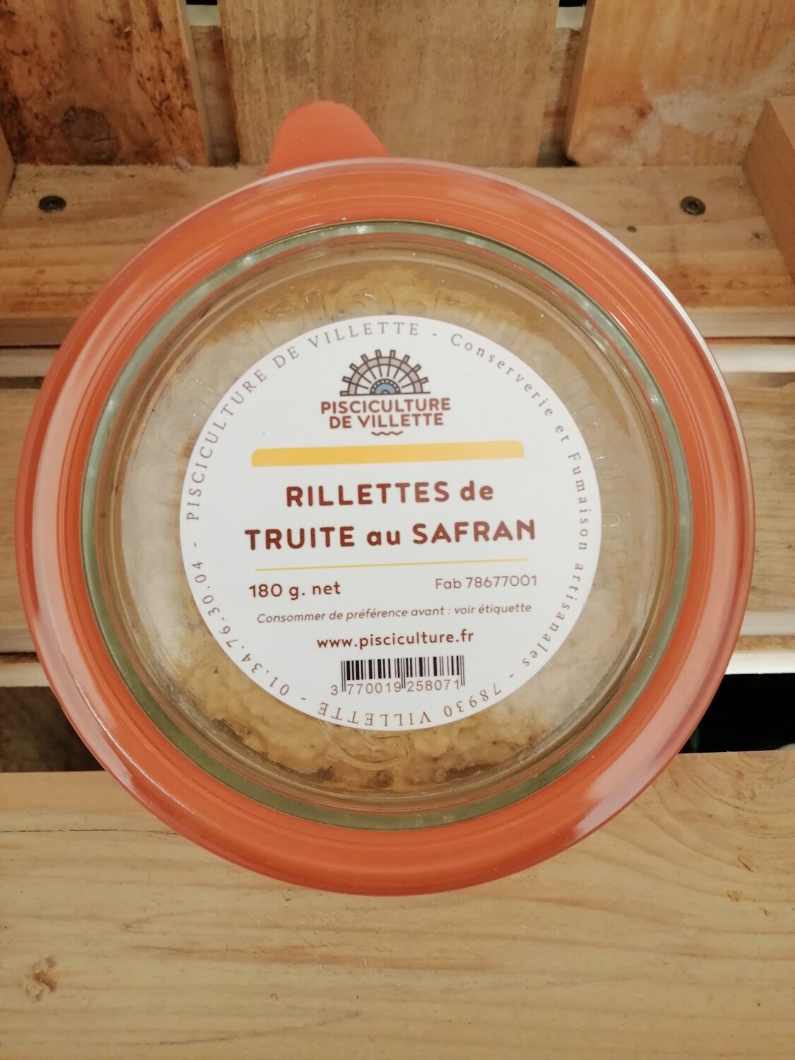 Rillettes à la truite fumée au safran 180g