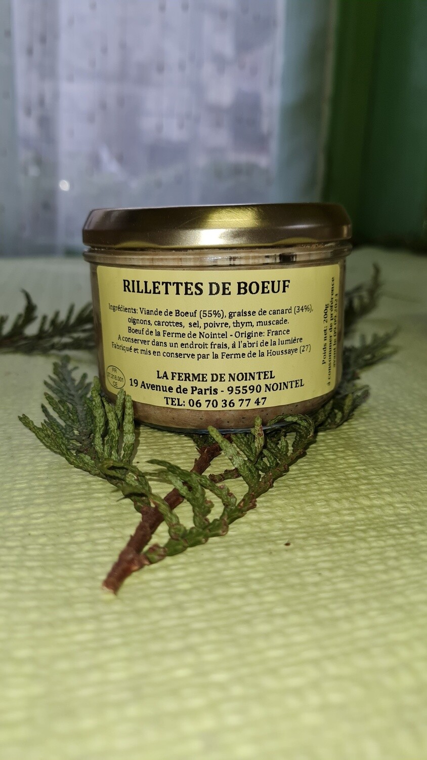 Rillettes de bœuf 200g