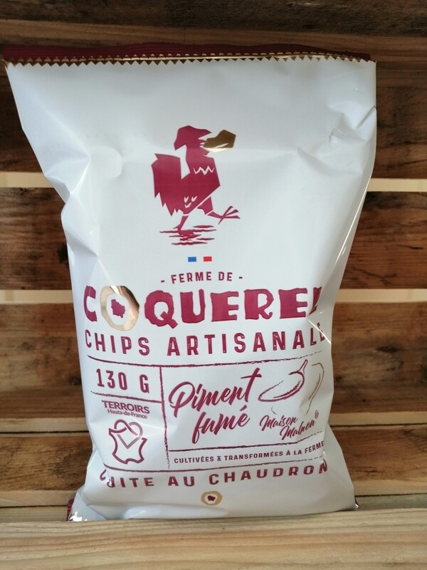 Chips artisanale au Piment fumé du Béarn finement salée 130g