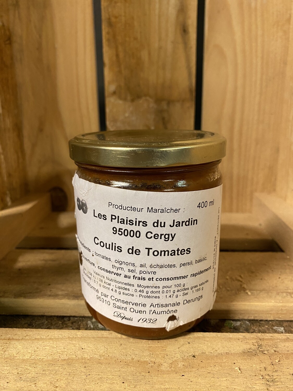 Coulis de tomates BIO 400ml