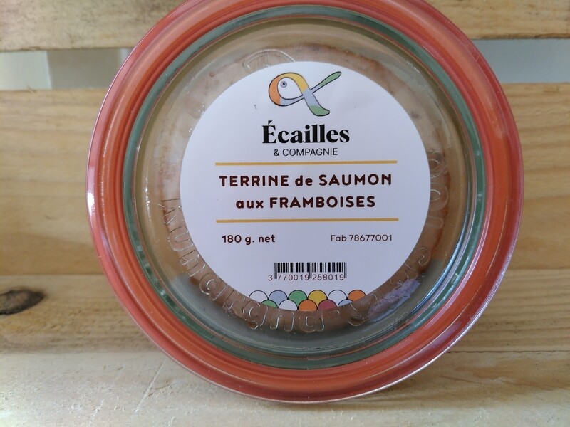Terrine au saumon fumée &amp; framboises 180g