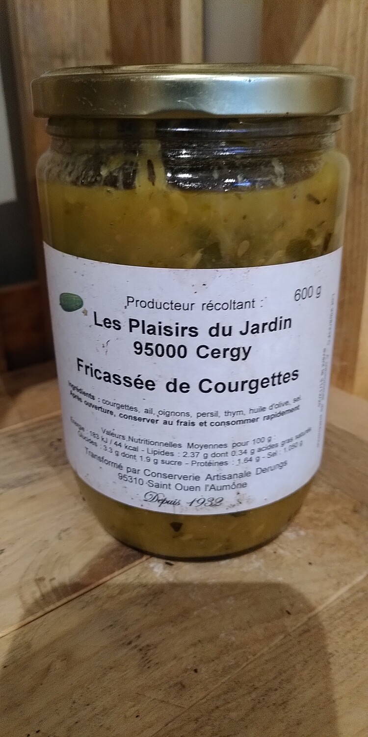 Fricassée de courgettes BIO par 600g