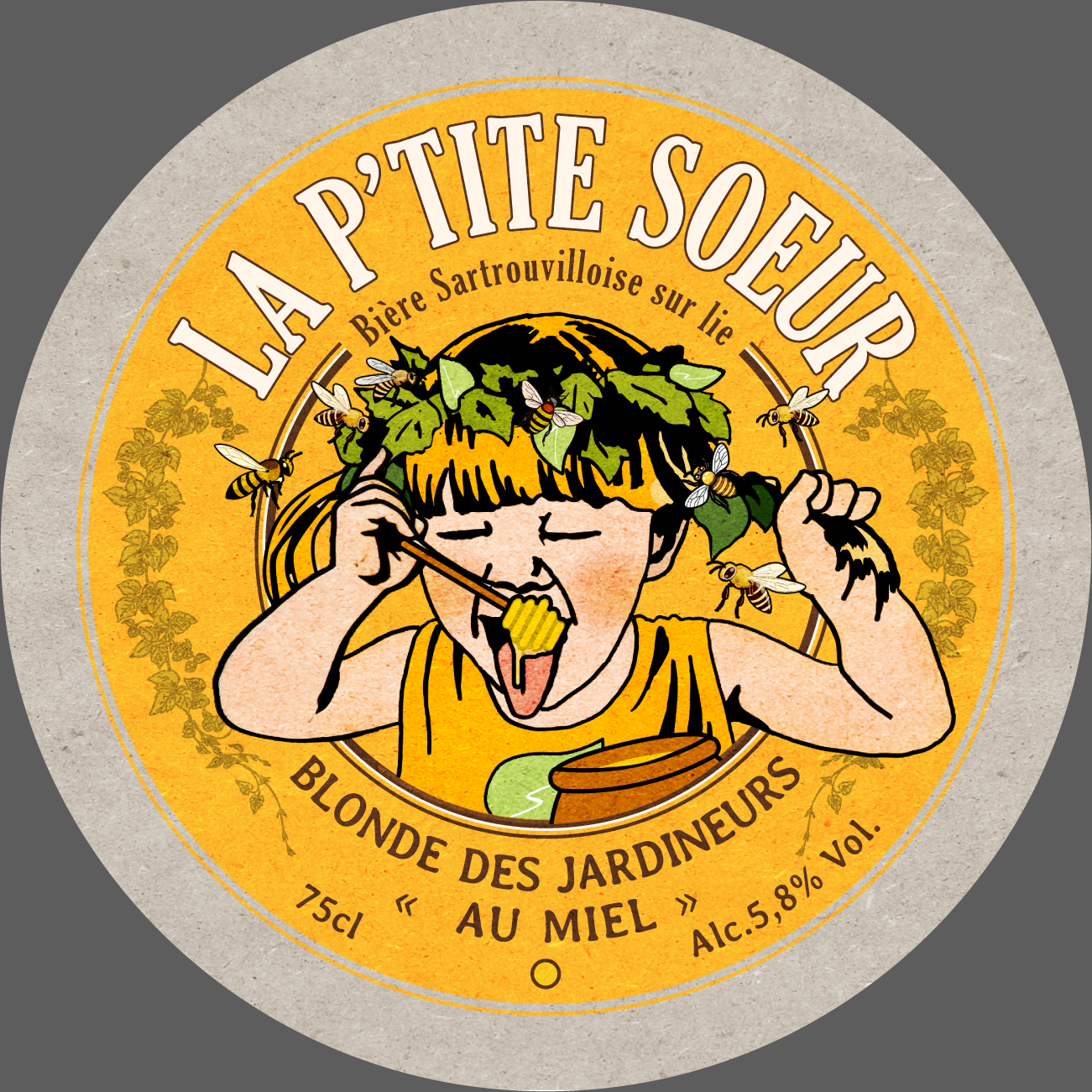 Bière Blonde des Jardineurs au Miel 75cl