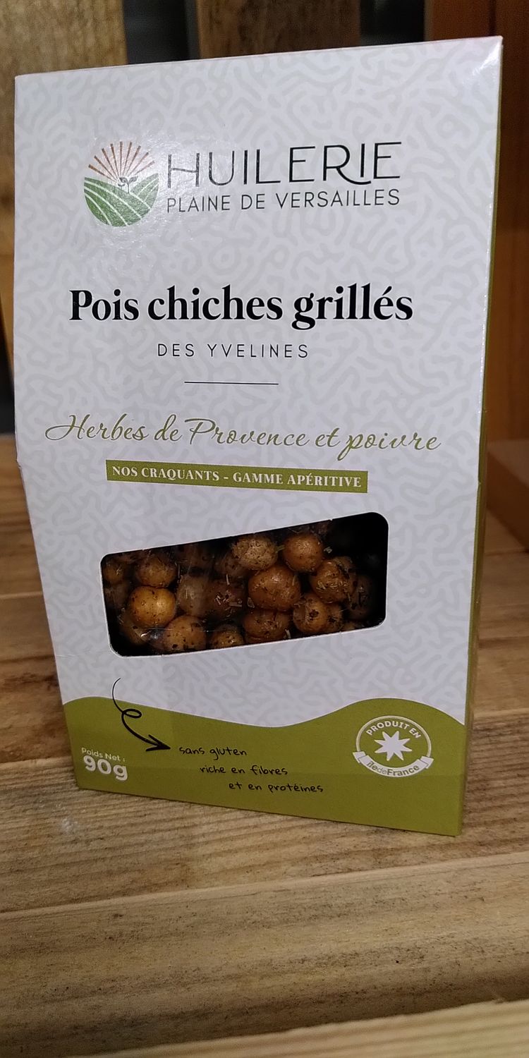 Pois chiche grillés aux herbes de Provence &amp; poivres 90g