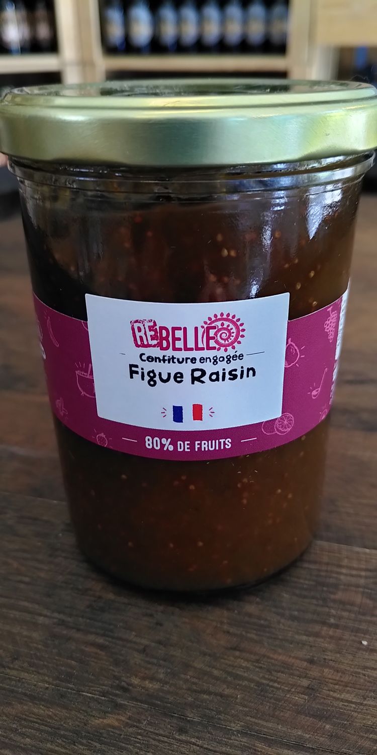 Confiture Figues Raisin 80% fruit 485g