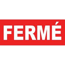 Pas de commandes possibles, réouverture vendredi prochain