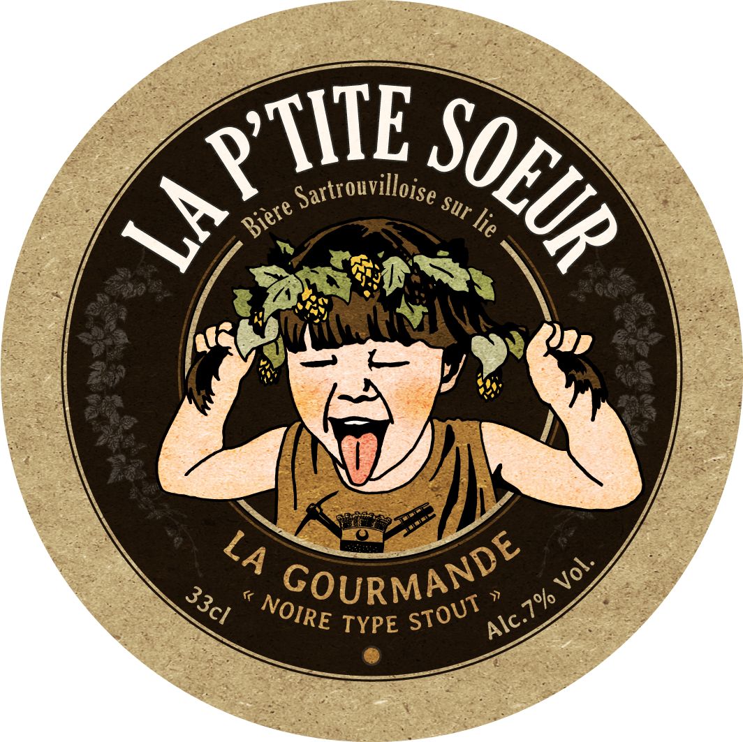 Bière "LA GOURMANDE" noire type stout 33cl