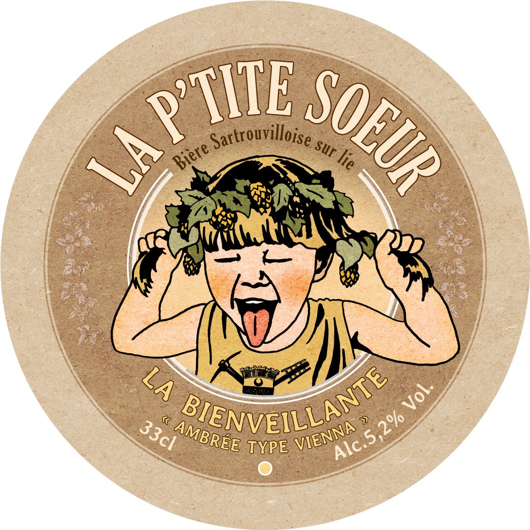 Bière "LA BIENVEILLANTE" ambrée type Vienna 33cl