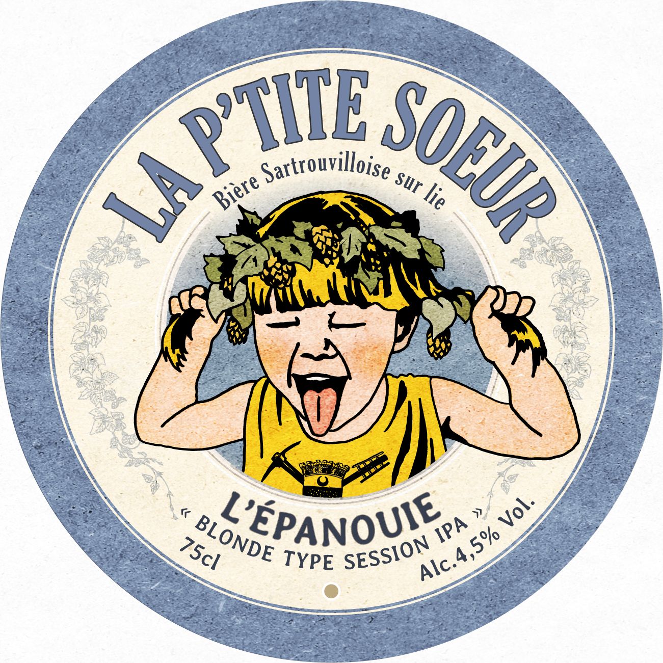 Bière "L’ÉPANOUIE" blonde type session IPA 75cl