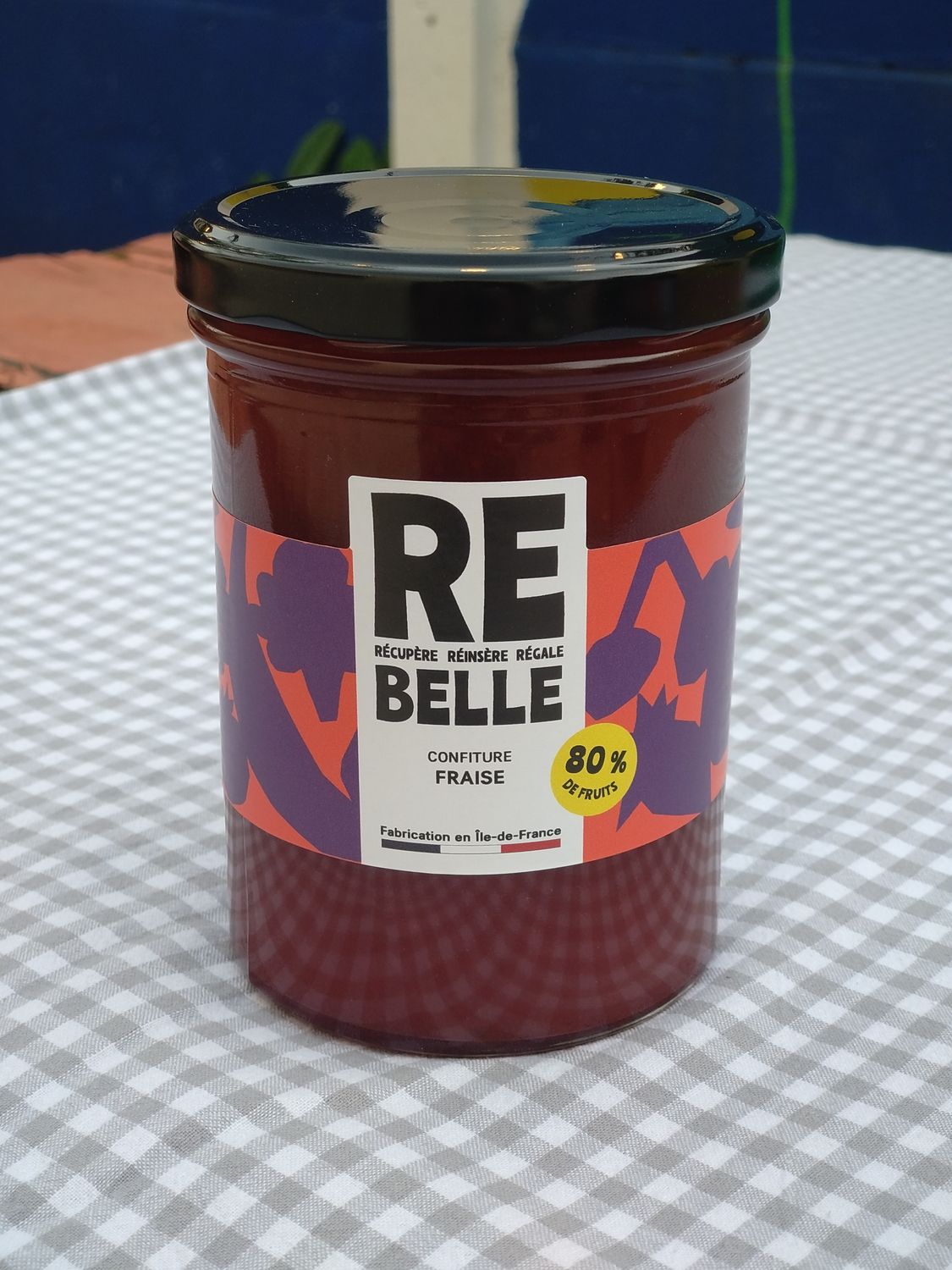Confiture Fraise 80% fruit 485g