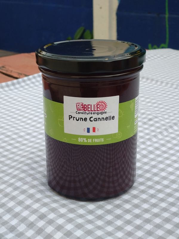 Confiture Prune Cannelle 80% fruit 485g