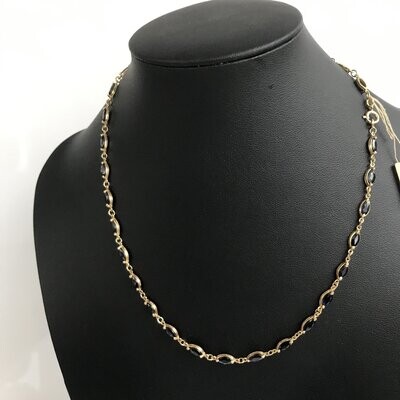 COLLIER SAPHIRS OR 750%o