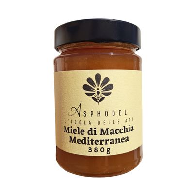 MACCHIA MEDITERRANEA - Miele naturale di macchia mediterranea - 380g MACCHIA MEDITERRANEA - Miele naturale di macchia mediterranea - 380g