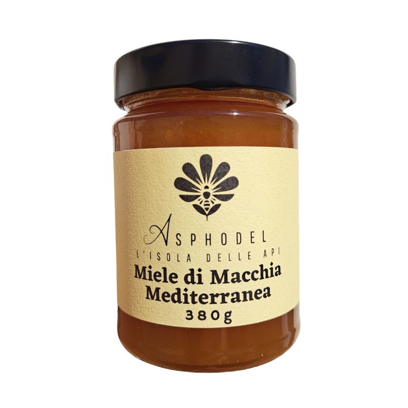 MACCHIA MEDITERRANEA - Wild natural mediterranean bush honey - 380g
